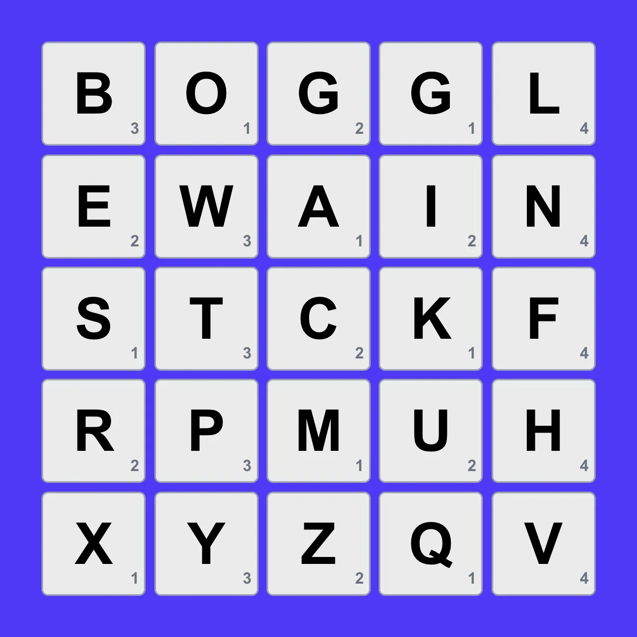 Boggle (5×5)